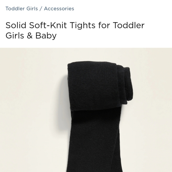 New with tag nwt toddler black cotton tights stockings thick warm winter black - Picture 10 of 11